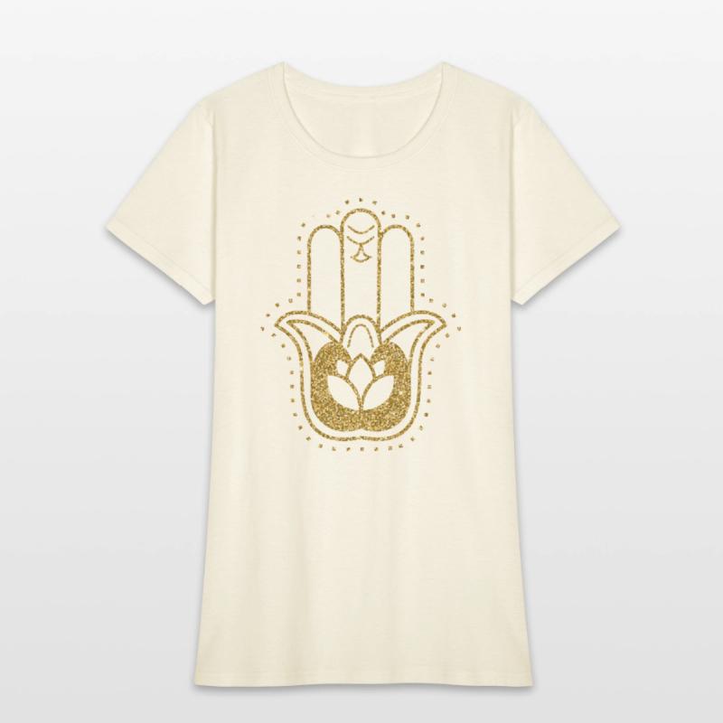 Gold Hamsa Lotus Hand