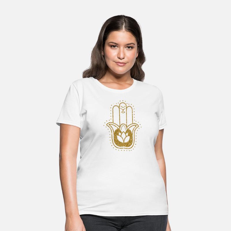 Gold Hamsa Lotus Hand