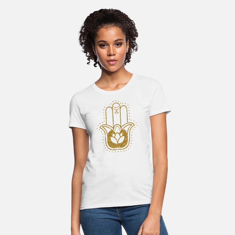 Gold Hamsa Lotus Hand