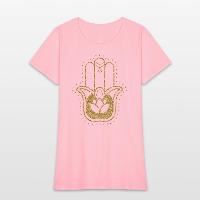 Gold Hamsa Lotus Hand