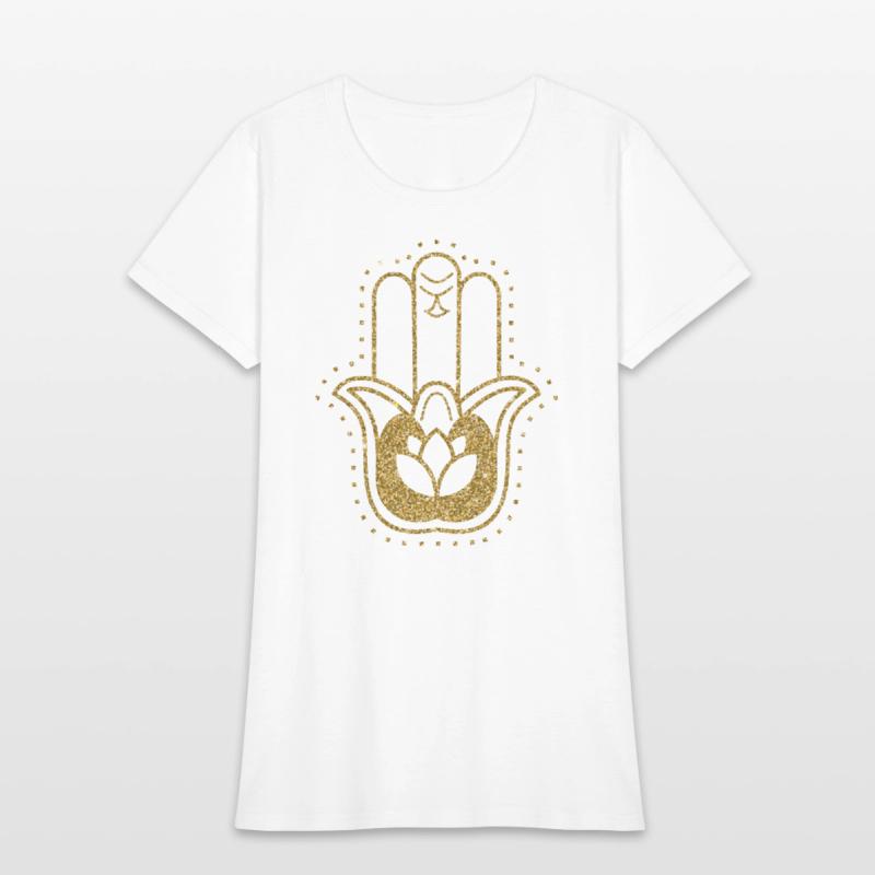 Gold Hamsa Lotus Hand