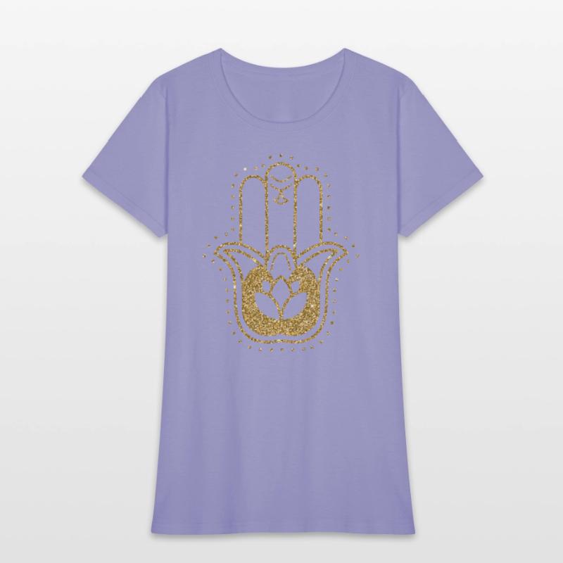 Gold Hamsa Lotus Hand