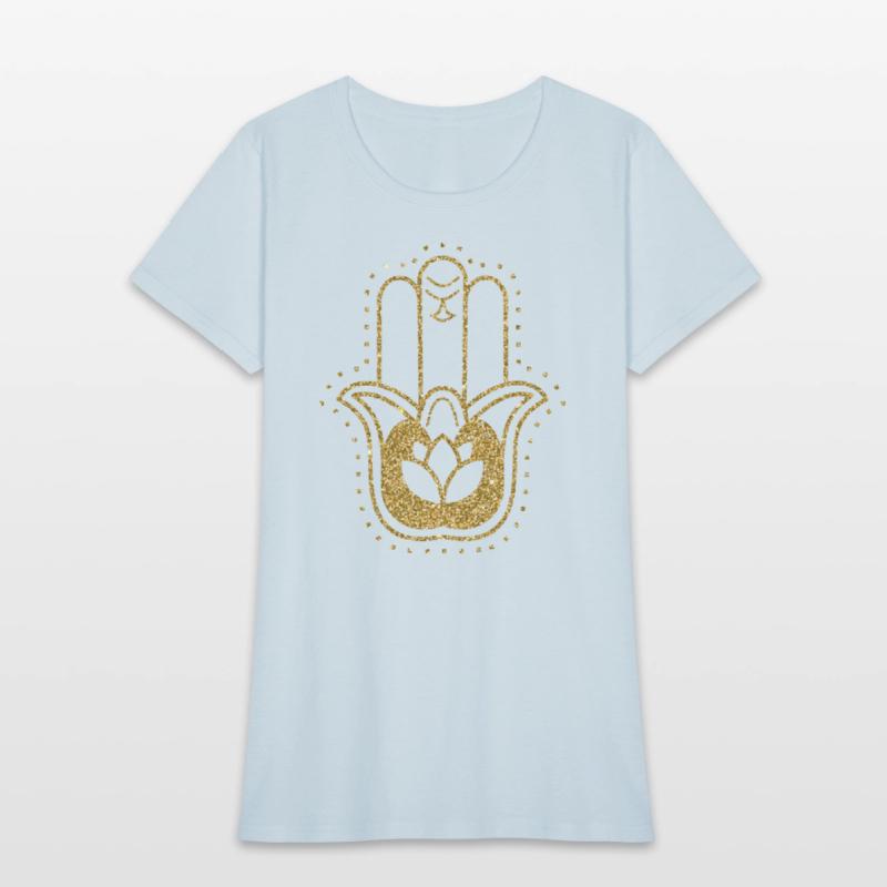Gold Hamsa Lotus Hand