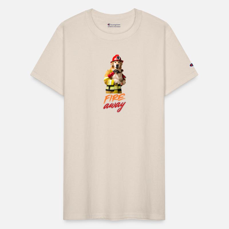 Golden Retriever Fire Fighter Fire away 2