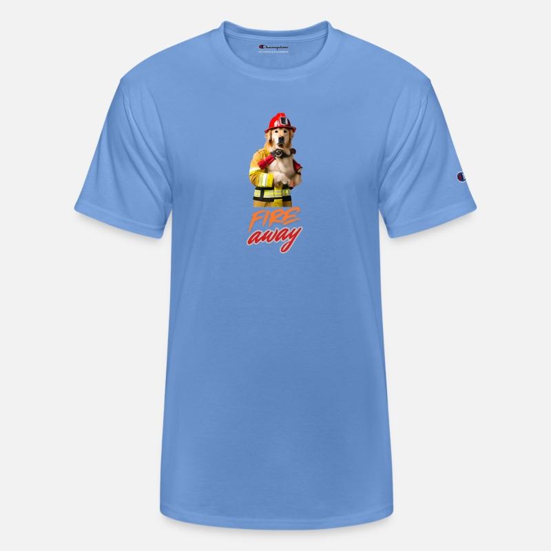 Golden Retriever Fire Fighter Fire away 2