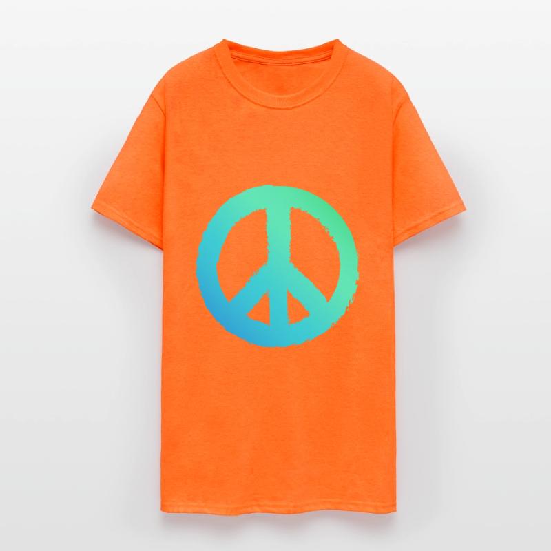 Gradient Peace Symbol Men Peace Sign