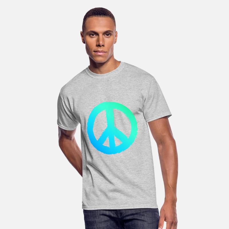 Gradient Peace Symbol Men Peace Sign