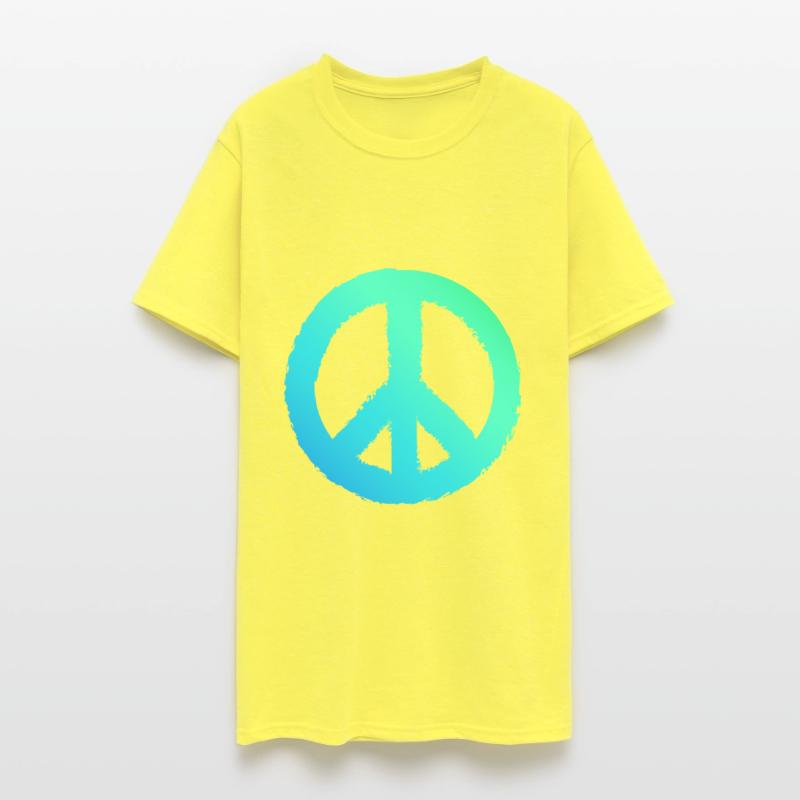 Gradient Peace Symbol Men Peace Sign
