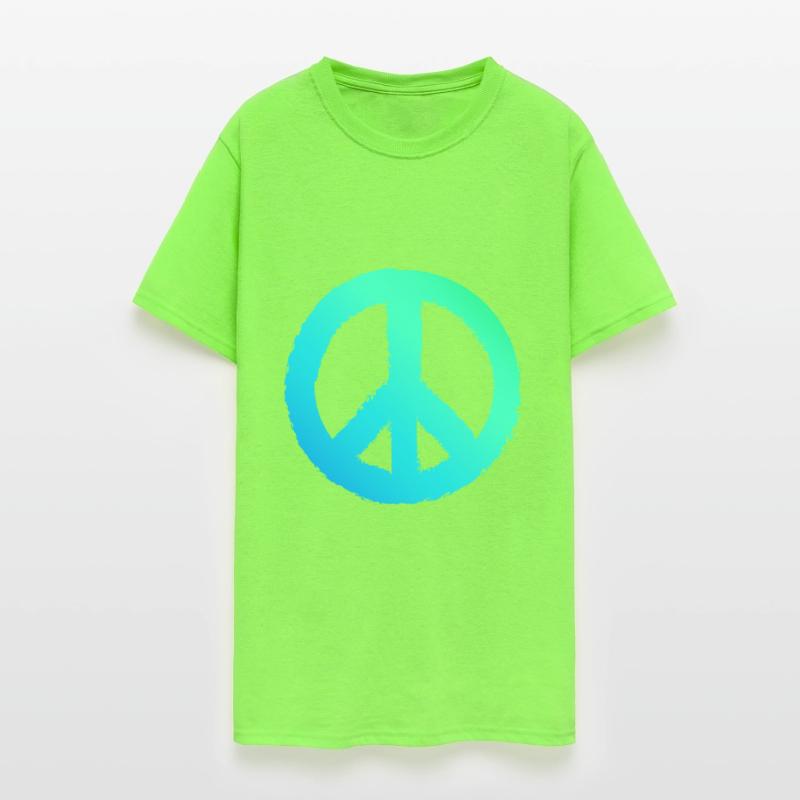 Gradient Peace Symbol Men Peace Sign