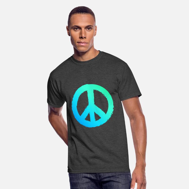 Gradient Peace Symbol Men Peace Sign