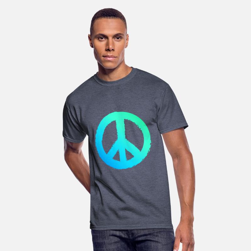 Gradient Peace Symbol Men Peace Sign