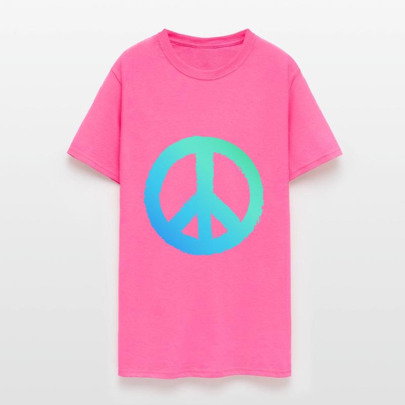 Gradient Peace Symbol Men Peace Sign