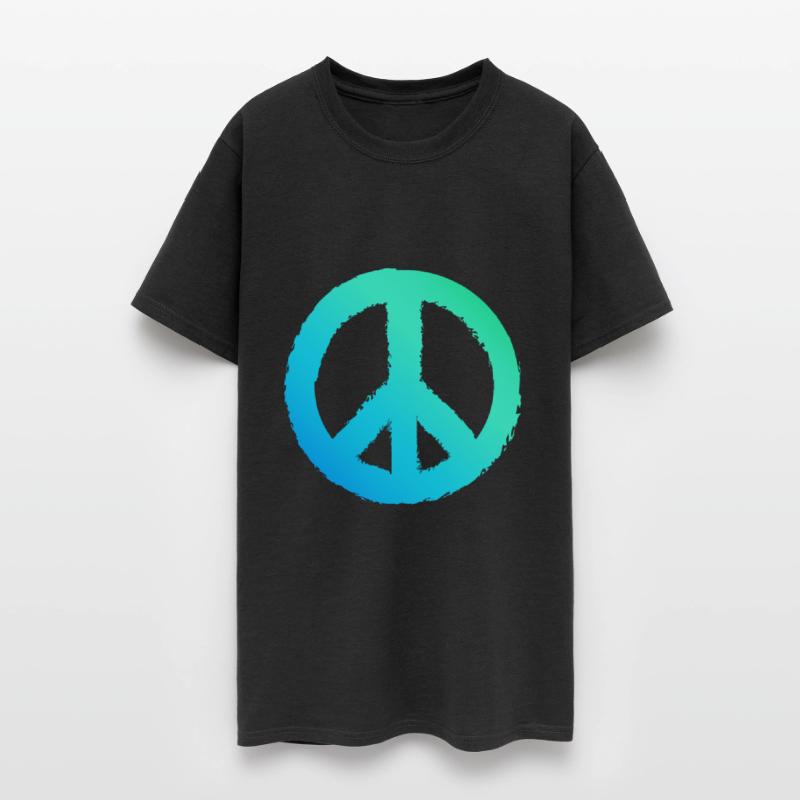 Gradient Peace Symbol Men Peace Sign