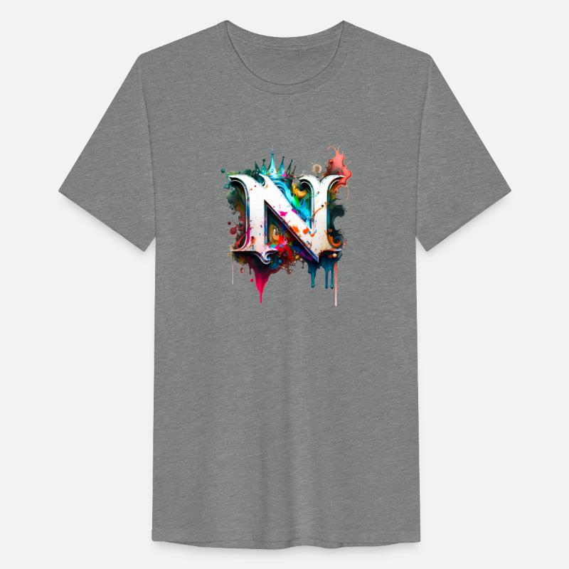 Graffiti Initial Letter "N" with 👑