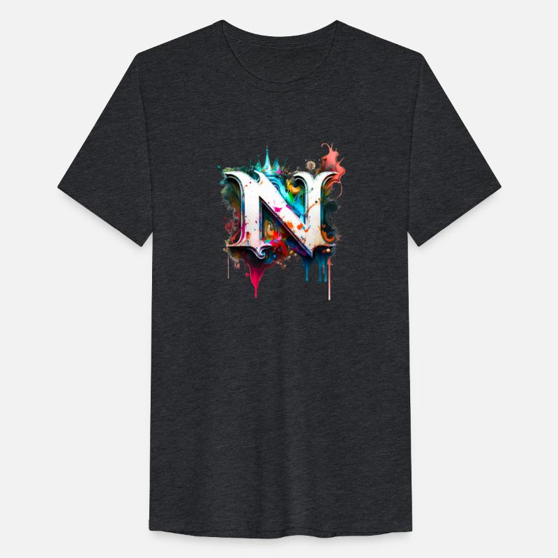 Graffiti Initial Letter "N" with 👑
