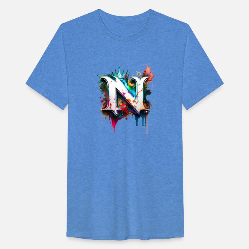 Graffiti Initial Letter "N" with 👑